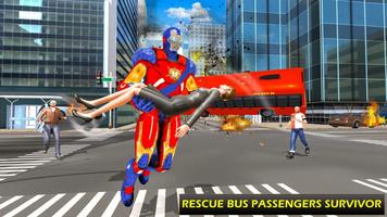 Super Captain Robot Flying: City Survival Mission screenshot 2