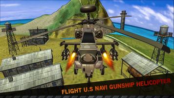 US Navy Warship Attack: Gunship Heli Air Strike capture d'écran 2
