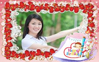 Happy birthday photo frame ภาพหน้าจอ 1