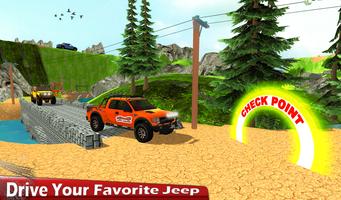 Offroad Jeep Hill Race Game capture d'écran 1
