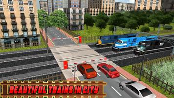 RailRoad Train Crossing Game : Bus Vs Train capture d'écran 1