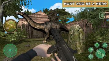 Véritable chasseur de dinosaures: jeu de survie Affiche