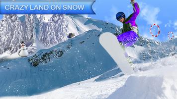 Snow Skating Mountain Stunt Surfer 3D capture d'écran 2