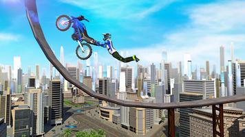 Bike Stunts 3D - Rooftop Chall captura de pantalla 3