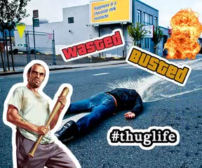 Wasted Photo Maker: Grand Theft Gangster Sticker APK 下載