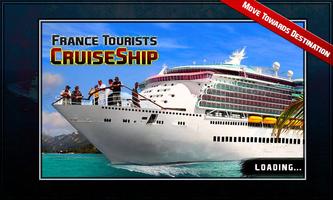 France Tourists Cruise Ship poster