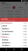 Train timetable (Caltrain) capture d'écran 1