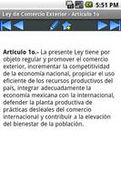 Ley de Comercio Exterior تصوير الشاشة 2