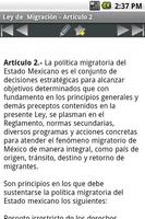 برنامه‌نما Ley de Migración عکس از صفحه