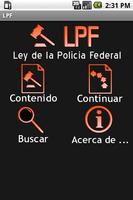 Poster LPF – Ley de la Policia Federa