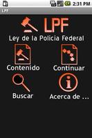 LPF – Ley de la Policia Federa Affiche