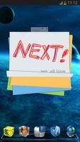 Next Launcher 3D Note Widget Affiche