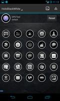 Holo B&W Next Launcher Theme imagem de tela 1