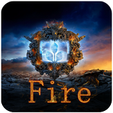 Fire Next Launcher 3D Theme simgesi