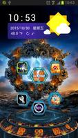 Fire Next Launcher 3D Theme Affiche