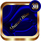 Abstract Blue 3D Next Launcher icon