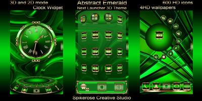 Abstract Emerald 3D Next Launc poster