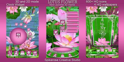 Lotus Flower 3D Next Launcher  screenshot 1