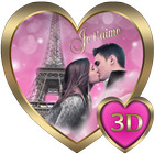 Pink Love 3D Next Launcher theme icône