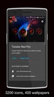 Twister Red Iconpack &for NEXT الملصق