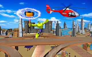 Incredible Monster Hero Hammer Hero Action Games ảnh chụp màn hình 2