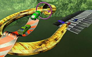 Sky Impossible tracks Stunt car racing capture d'écran 3