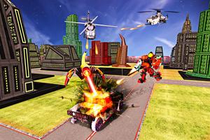 Poster US Army Robot Transform Jet War Robot Games