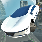 Futuristic Flying Car Driving ไอคอน