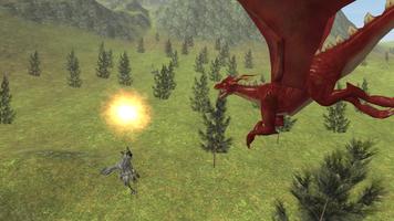 Flying Fire Drake Simulator 3D capture d'écran 3