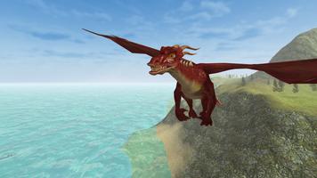 Flying Fire Drake Simulator 3D Affiche
