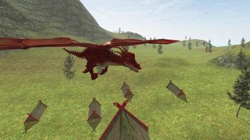 Flying Fire Drake Simulator 3D capture d'écran 1
