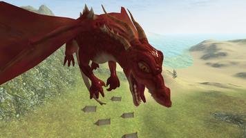 Flying Fire Drake Simulator 3D capture d'écran 2