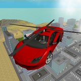 Flying  Helicopter Car 3D Free icône