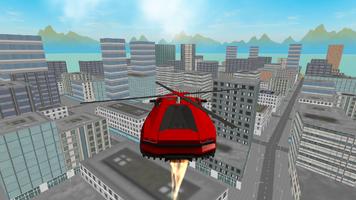 Flying  Helicopter Car 3D Free اسکرین شاٹ 1