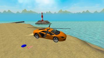 Flying  Helicopter Car 3D Free captura de pantalla 2