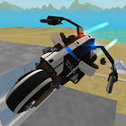 Flying Police Motorcycle Rider 2019 آئیکن