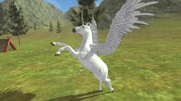 Flying Unicorn Simulator Free ภาพหน้าจอ 1