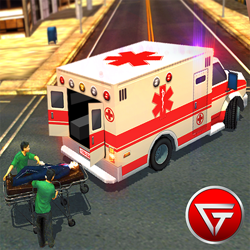 911 Stadt Ambulanz-Rettung 3D