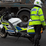 police moto: délit ville icône