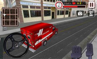 911 Ambulance Rescue Driver اسکرین شاٹ 1