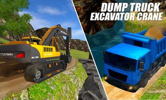 Excavator Dumper Truck Sim 3D syot layar 2