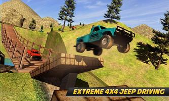 Offroad Jeep 4x4 Uphill Driving Games โปสเตอร์