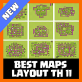 Best Maps Layout COC TH 11 icône