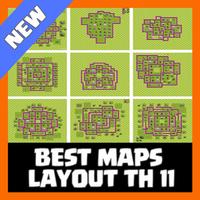 Best Maps Layout COC TH 11 capture d'écran 1