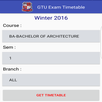 GTU Exam TimeTable APK
