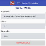 GTU Exam TimeTable