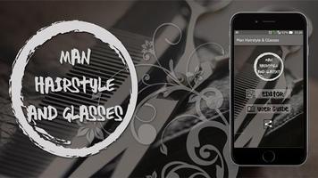 Man Hairstyle Photo Maker - Glasses Style الملصق