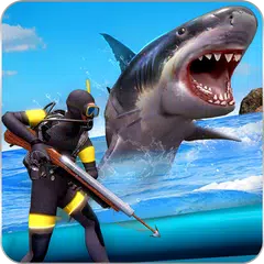 憤怒的鯊魚攻擊：深海鯊魚狩獵遊戲 XAPK 下載