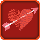 Fingerabdruck-Scanner Liebe Zeichen