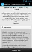 Motivasi Pengembangan Diri captura de pantalla 2